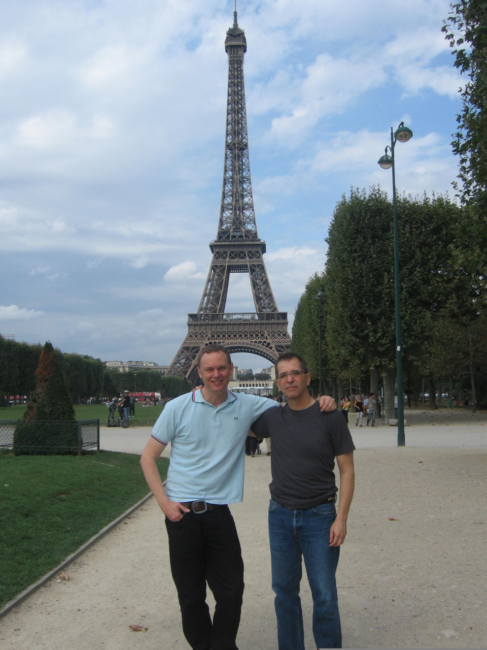 Wash Westmoreland (left) and Richard Glatzer in Paris.&nbsp; (Photo: Courtesy of Wash Westmoreland)