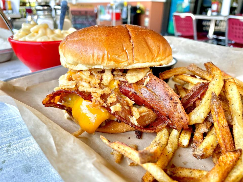 Keg & Cow in Cape Coral crafts its burgers from 1/3-pound patties.