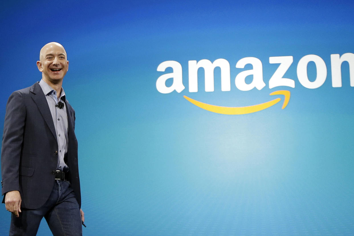 Fingers in all the pies: Amazon CEO Jeff Bezos: Ted S. Warren/AP