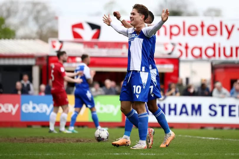 Nottingham Forest loanee Brandon Aguilera is expected to play his final game for Bristol Rovers against Wigan -Credit:Wil Cooper/EFL