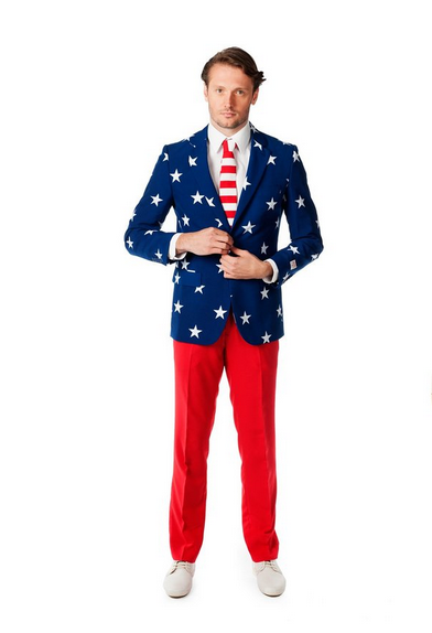 Stars and Stripes Party Suit Halloween Costume