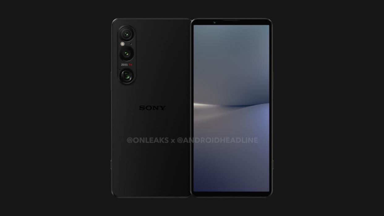  Sony Xperia 1 VI renders in black. 