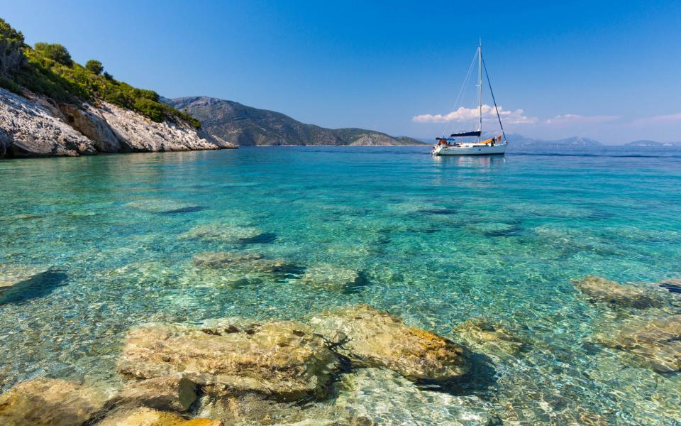 Sailing boat, Ithaca - Getty