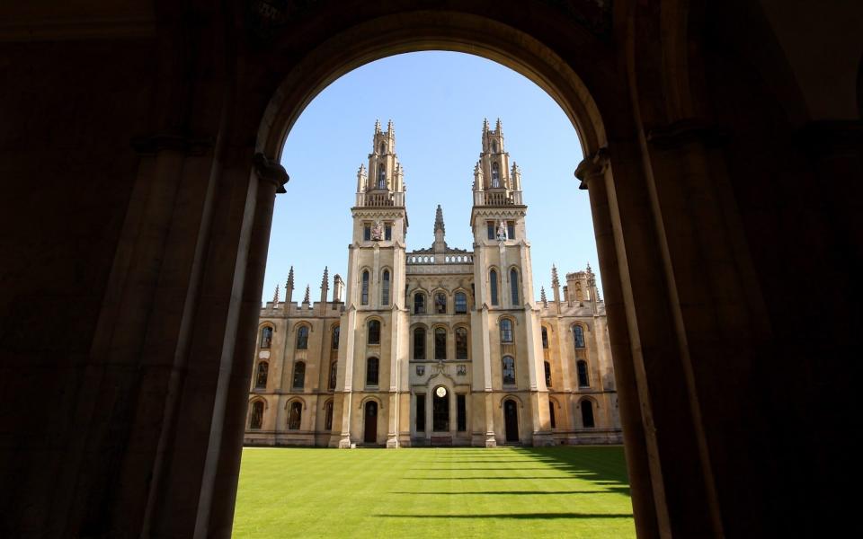 A general view of All Souls College in Oxford city centre