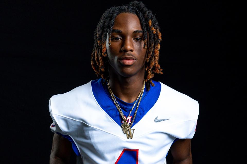 Xzavier Thompson, Millwood Football, is pictured during The Oklahoman’s High School Sports Media Day in Oklahoma City, on Wednesday, Aug. 23, 2023.