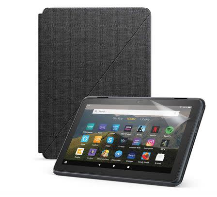 Save 50% on this Fire 8 tablet and standing case