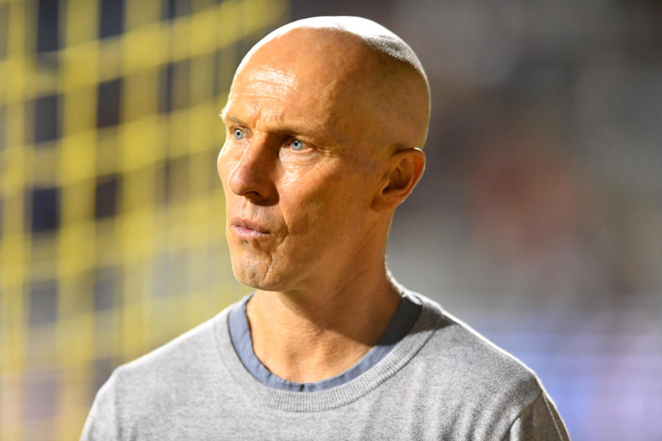 CHESTER, PA - SEPTEMBER 14: LAFC Head Coach Bob Bradley leaves the field after the game between LAFC and the Philadelphia Union on September 14, 2019 at Talen Energy Stadium in Chester, PA. (Photo by Kyle Ross/Icon Sportswire via Getty Images)