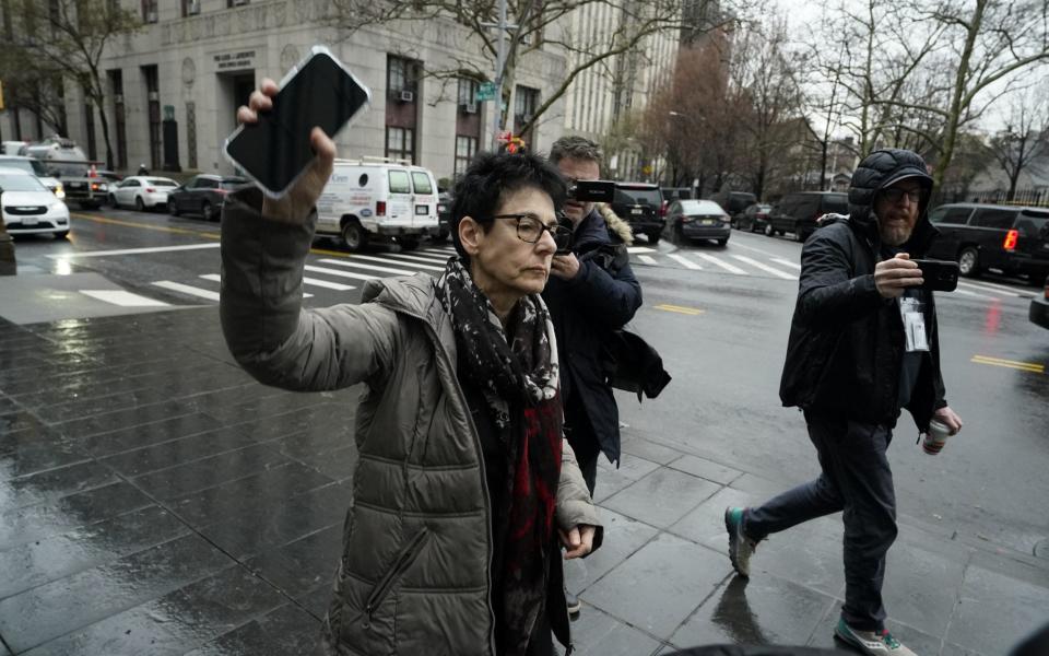 Sam Bankman-Fried's mother Barbara Fried arrives at Manhattan District Court