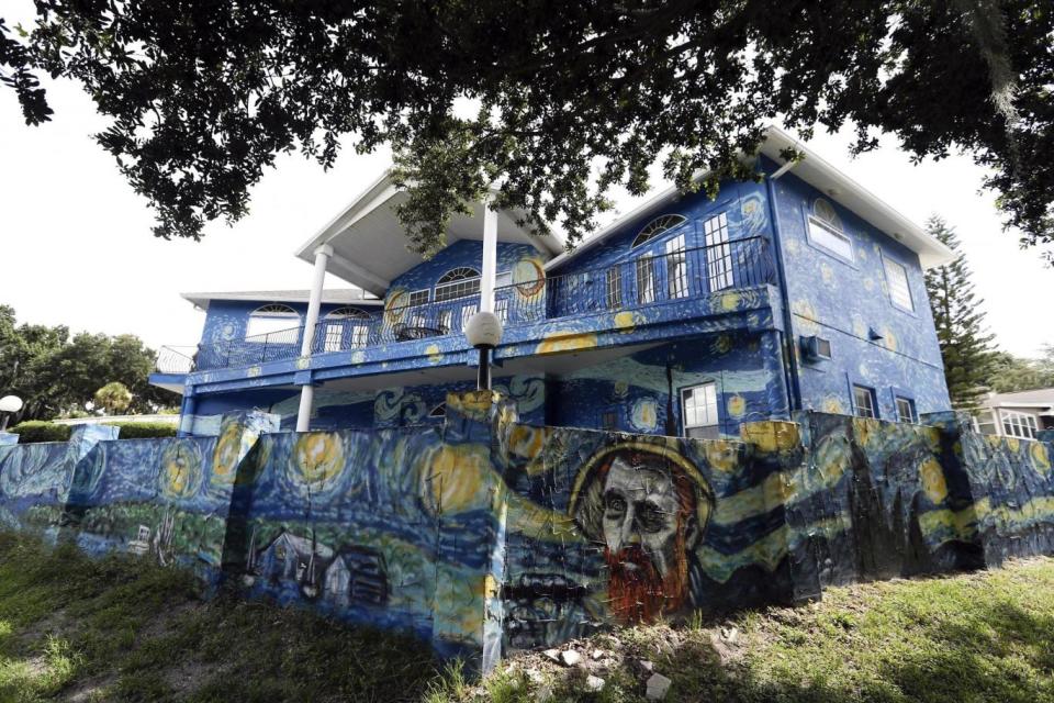 The mural has become a local tourist attraction (AP)