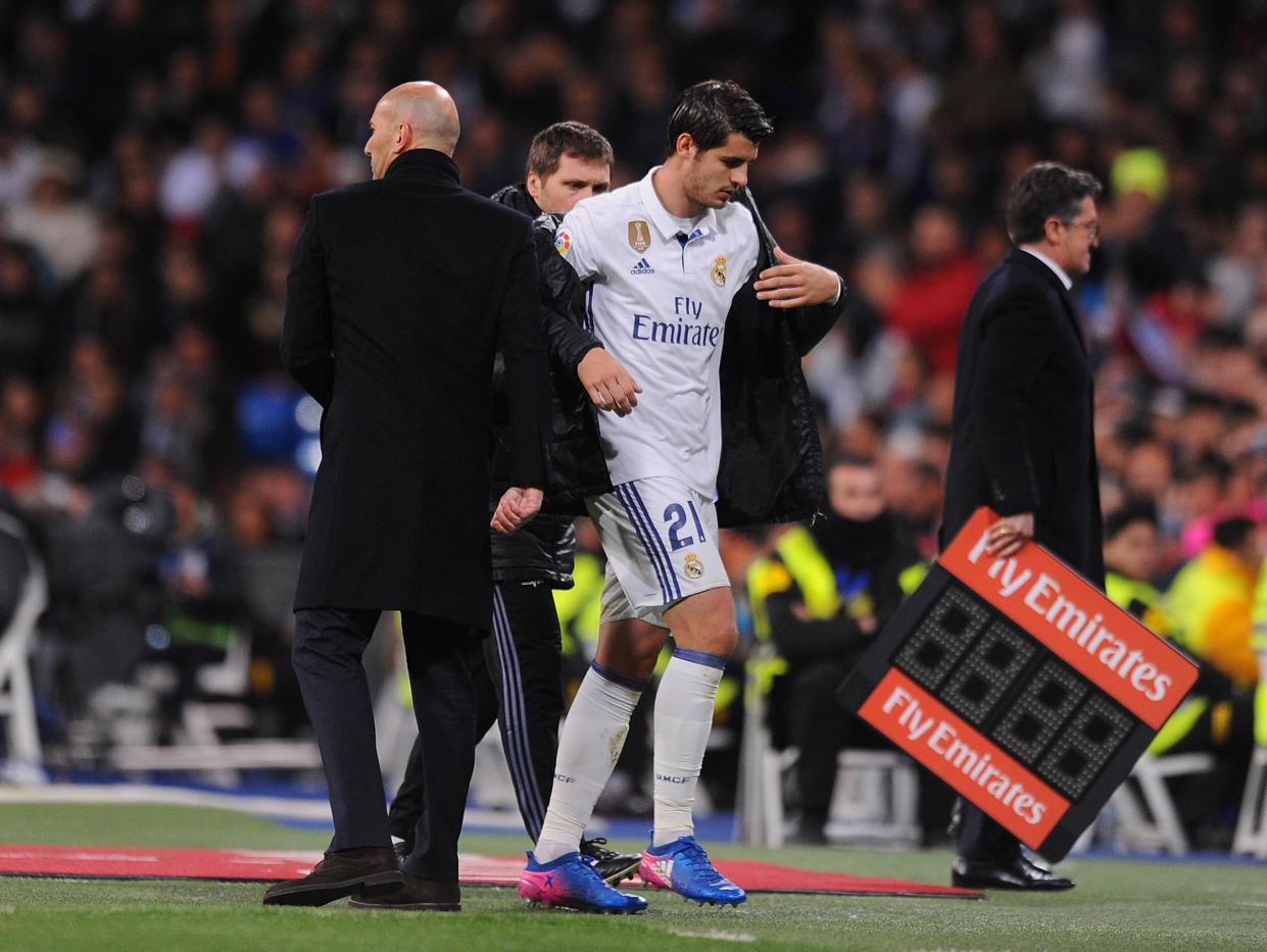 'His decision to go to another club' | Zidane on Morata: Getty Images