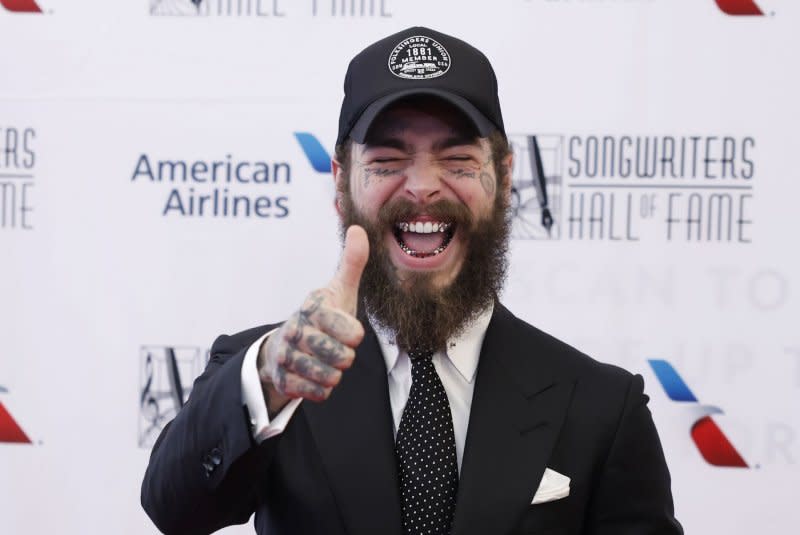 Post Malone attends the Songwriters Hall of Fame induction ceremony in June. File Photo by John Angelillo/UPI