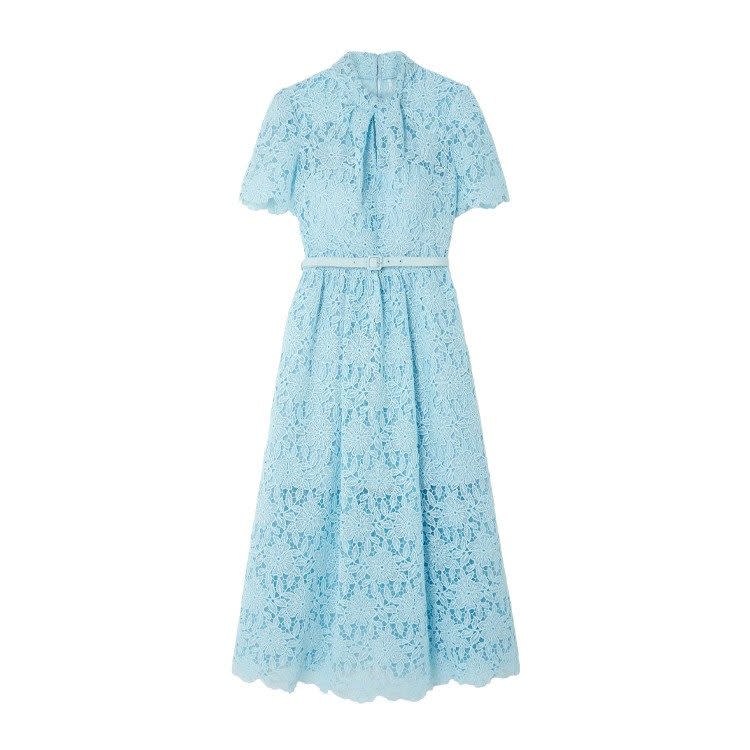 Guipure lace midi dress, £400, Self-Portrait