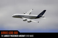 <p>The Airbus 380-800 can put up all kinds of statistics to blow you away. Typically holding 544 passengers, the super jet can go up to a maximum of 853 (that's a tight seating configuration, mind you. The largest passenger aircraft ever made, the 236-foot-long 380-800 can travel 9,440 miles in one flight. This Airbus employs plenty of advanced aluminum alloys in the wing and fuselage and composite materials throughout the plane to bolster the strength-to-weight ratio, which enables the Airbus to be so proficient at moving large numbers of people or cargo around the world.</p><p><em>Follow Tim Newcomb on Twitter at @tdnewcomb.</em></p><p><em>This article originally appeared on <a rel="nofollow noopener" href="http://www.popularmechanics.com" target="_blank" data-ylk="slk:Popular Mechanics;elm:context_link;itc:0;sec:content-canvas" class="link ">Popular Mechanics</a>. </em></p>