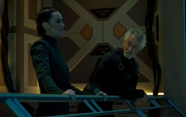 James Dimmock/Syfy/Netflix/Kobal/Shutterstock Cara Gee and David Strathairn on 'The Expanse'