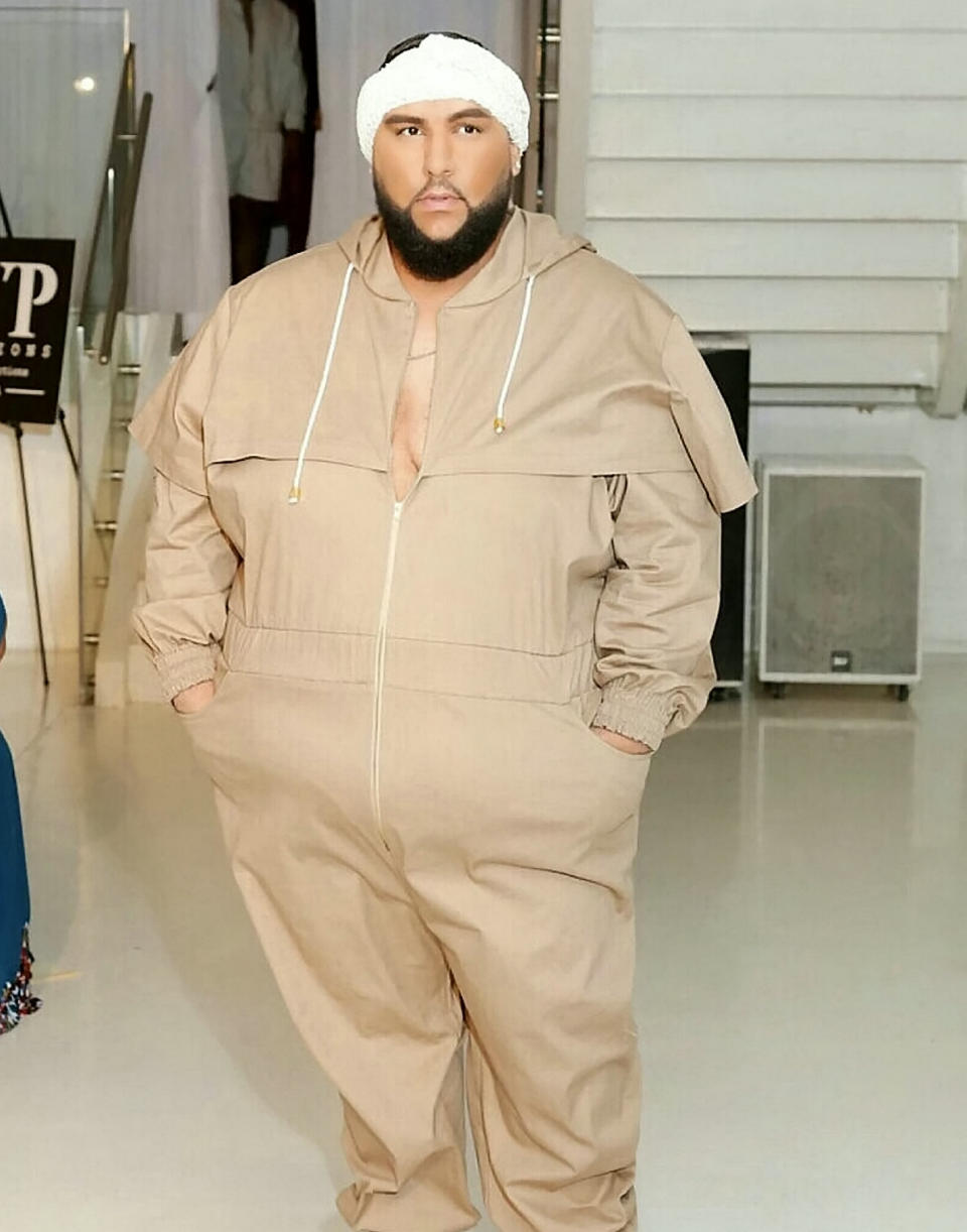 A plus size male model is fighting to make the fashion industry more diverse [Photo: SWNS]