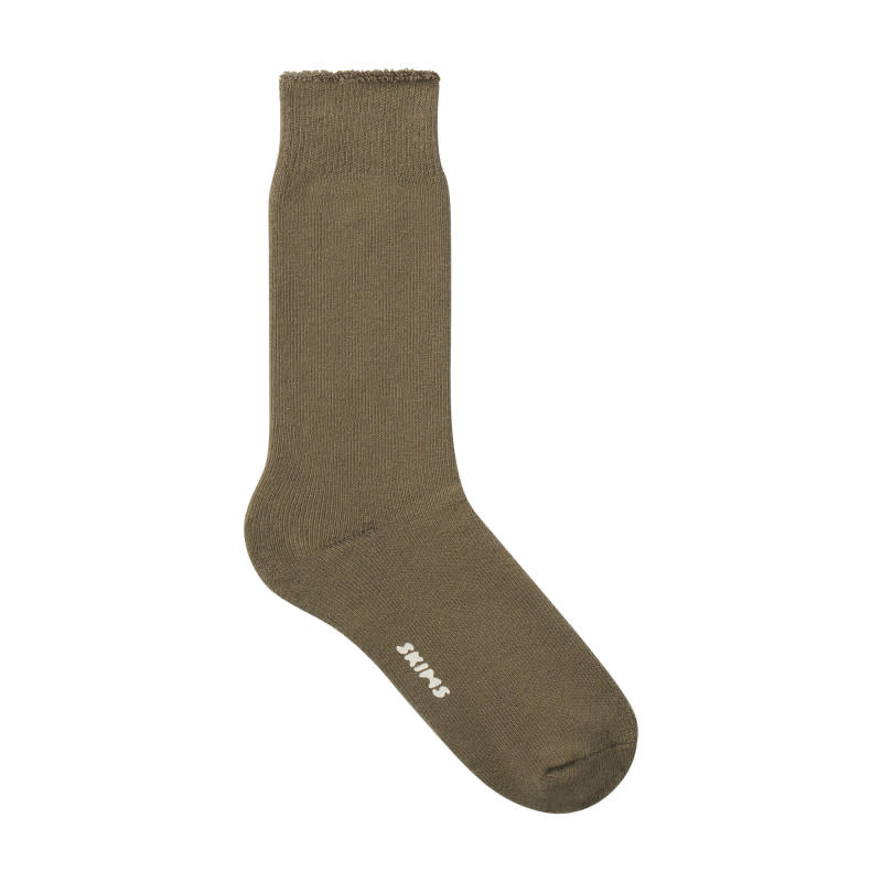 <p>Skims Lounge Sock, $18, <a href="https://rstyle.me/+qNx3wUKBaURy_RsC3Ajzvw" rel="nofollow noopener" target="_blank" data-ylk="slk:available here;elm:context_link;itc:0;sec:content-canvas" class="link ">available here</a> (sizes 6-9 US M)</p>