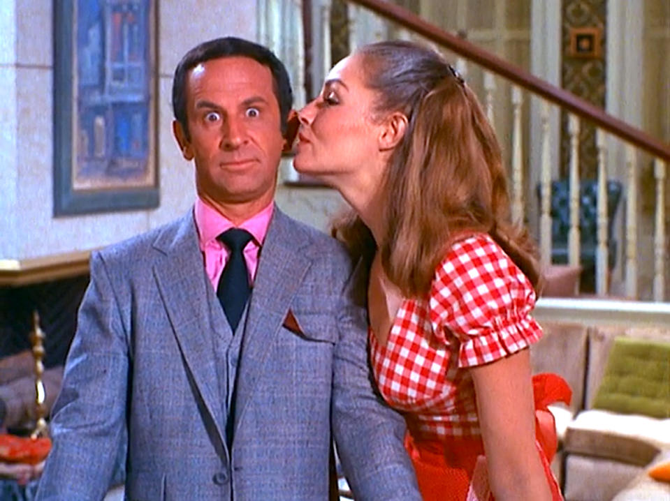 Don Adams and Julie Newmar