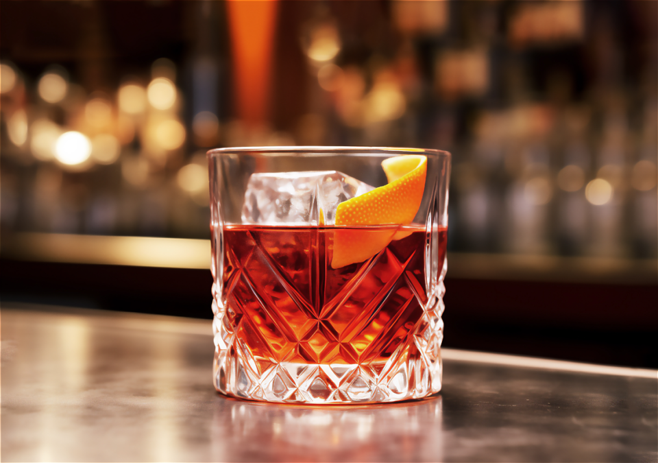 The Boulevardier was one of the daily Bourbon cocktails offered on the boat