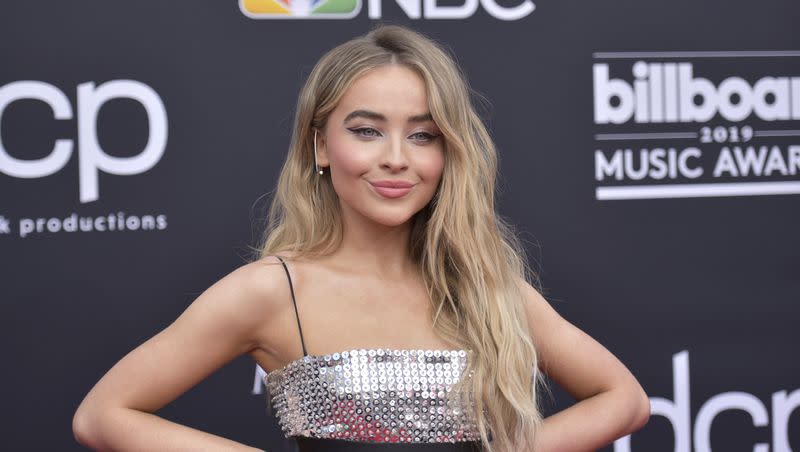 Sabrina Carpenter arrives at the Billboard Music Awards on May 1, 2019, at the MGM Grand Garden Arena in Las Vegas.