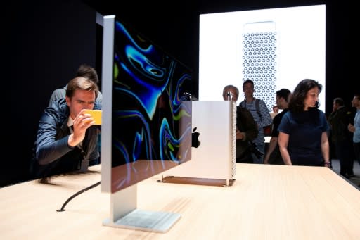 Apple unveiled a new Mac Pro high-performance desktop computer aimed at professionals, with a starting price of $5,999