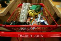 <p>Shoppers can do more than stock up on pantry staples here. Check the website for <a href="http://www.traderjoes.com/digin/category/Events%20and%20Contests" rel="nofollow noopener" target="_blank" data-ylk="slk:contest announcements;elm:context_link;itc:0;sec:content-canvas" class="link ">contest announcements</a> that invite customers to help name new products and nominate their <a href="https://www.womansday.com/food-news/a51123/most-popular-items-trader-joes-2016/" rel="nofollow noopener" target="_blank" data-ylk="slk:all-time favorites;elm:context_link;itc:0;sec:content-canvas" class="link ">all-time favorites</a> from the past year, such as the beloved Unexpected Cheddar Cheese. The prize? TJ's gift cards, naturally.</p>