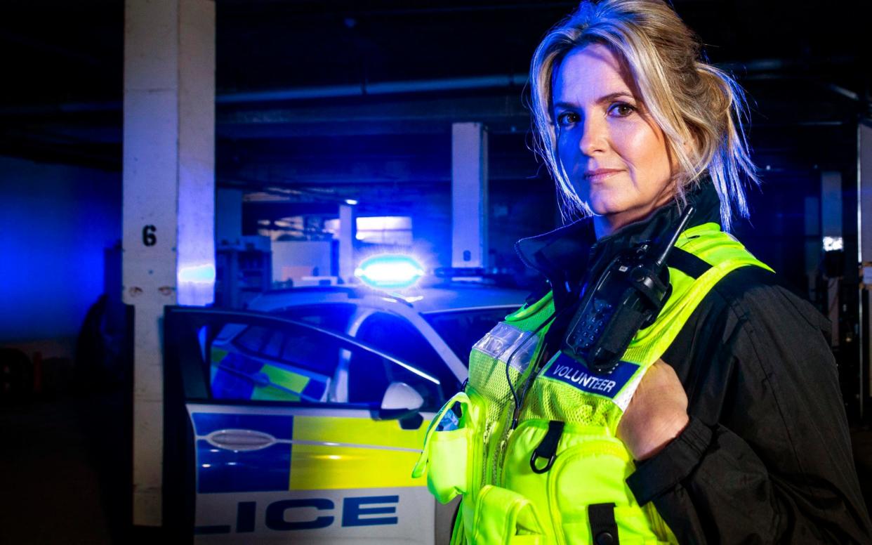 Penny Lancaster in Channel 4's Famous and Fighting Crime