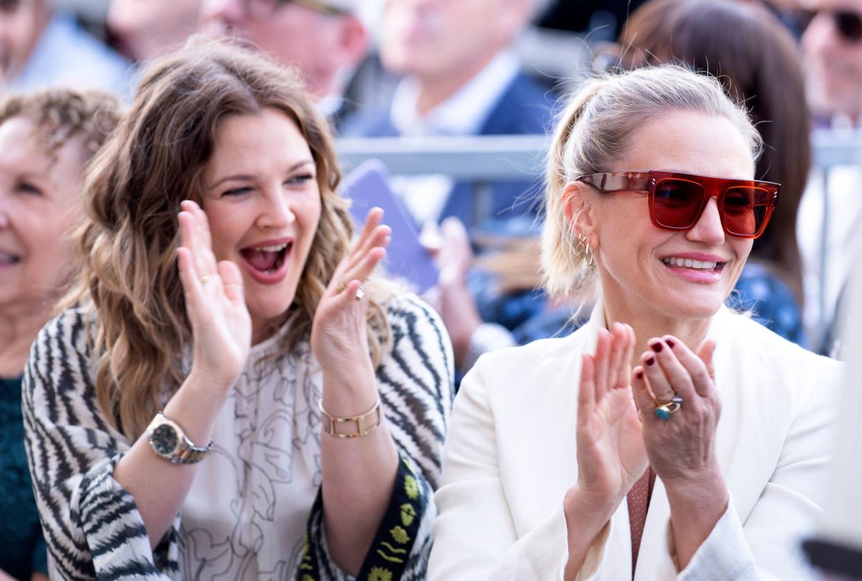 Cameron Diaz shared the details of her dance workout routine with Drew Barrymore. (Photo credit should read VALERIE MACON/AFP via Getty Images)