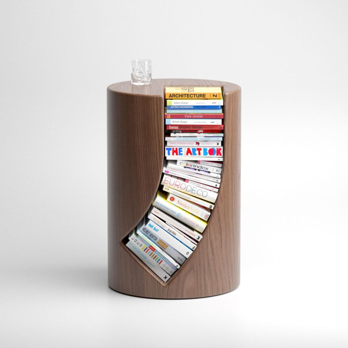 This Modern Side Table Holds Your Books in an Awesomely Unique Way