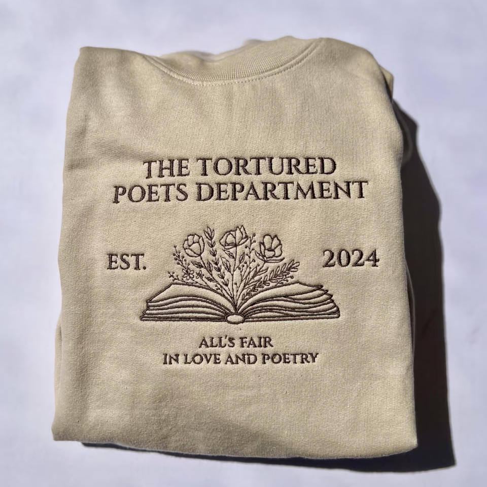 Tortured Poets Department Embroidered Sweatshirt