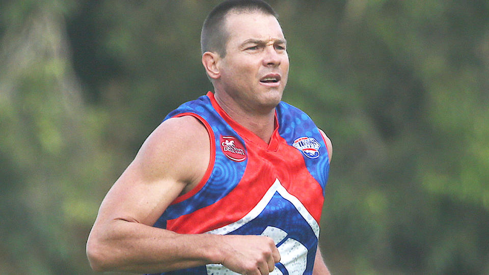 Ben Cousins, pictured here in action for the Queens Park Bulldogs in the Metro Football League in Perth.