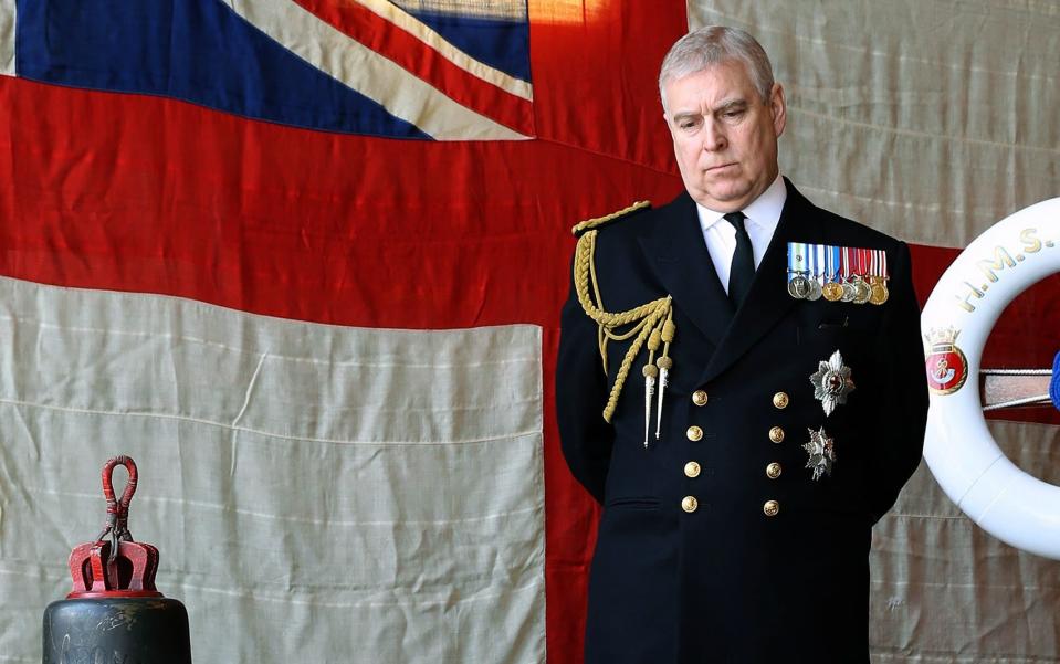 Prince Andrew was stripped of his royal patronages and military titles by Buckingham Palace this week - Newspix international 