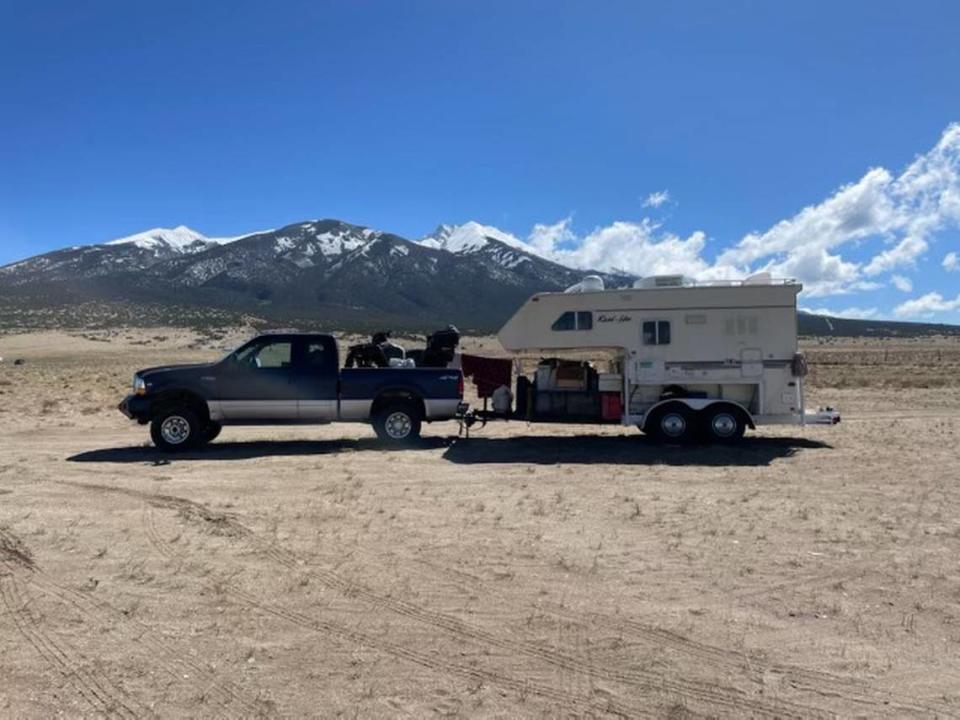 The missing couple had a blue 2001 Ford pickup with Arkansas plate.