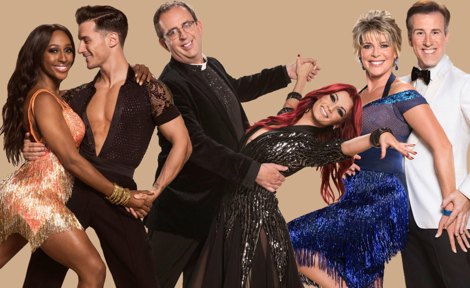 <p>With <em>Strictly Come Dancing</em> 2017 starting in earnest this week (Saturday, September 23), the BBC has unveiled a bunch of sparkly first-look pictures of the prancing, dancing duos.</p><p>The pairings were <a rel="nofollow noopener" href="http://www.digitalspy.com/tv/strictly-come-dancing/news/a837670/strictly-come-dancing-2017-celebrities-partners-confirmed-whos-dancing-with-who/" target="_blank" data-ylk="slk:announced earlier this month;elm:context_link;itc:0;sec:content-canvas" class="link ">announced earlier this month</a> during the launch show, and their first <a rel="nofollow noopener" href="http://www.digitalspy.com/tv/strictly-come-dancing/news/a838177/strictly-come-dancing-2017-songs-dance-launch-show/" target="_blank" data-ylk="slk:song choices were revealed last week;elm:context_link;itc:0;sec:content-canvas" class="link ">song choices were revealed last week</a>, so click through the gallery to see what they all look like together.<br></p>