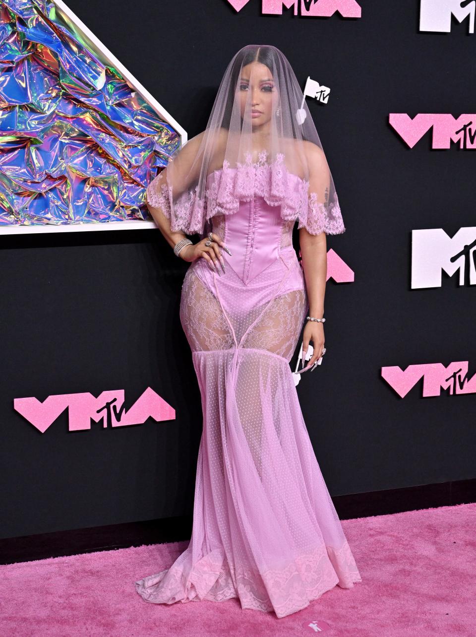 Nicki Minaj attends the 2023 MTV Video Music Awards on September 12, 2023 in Newark, New Jersey.