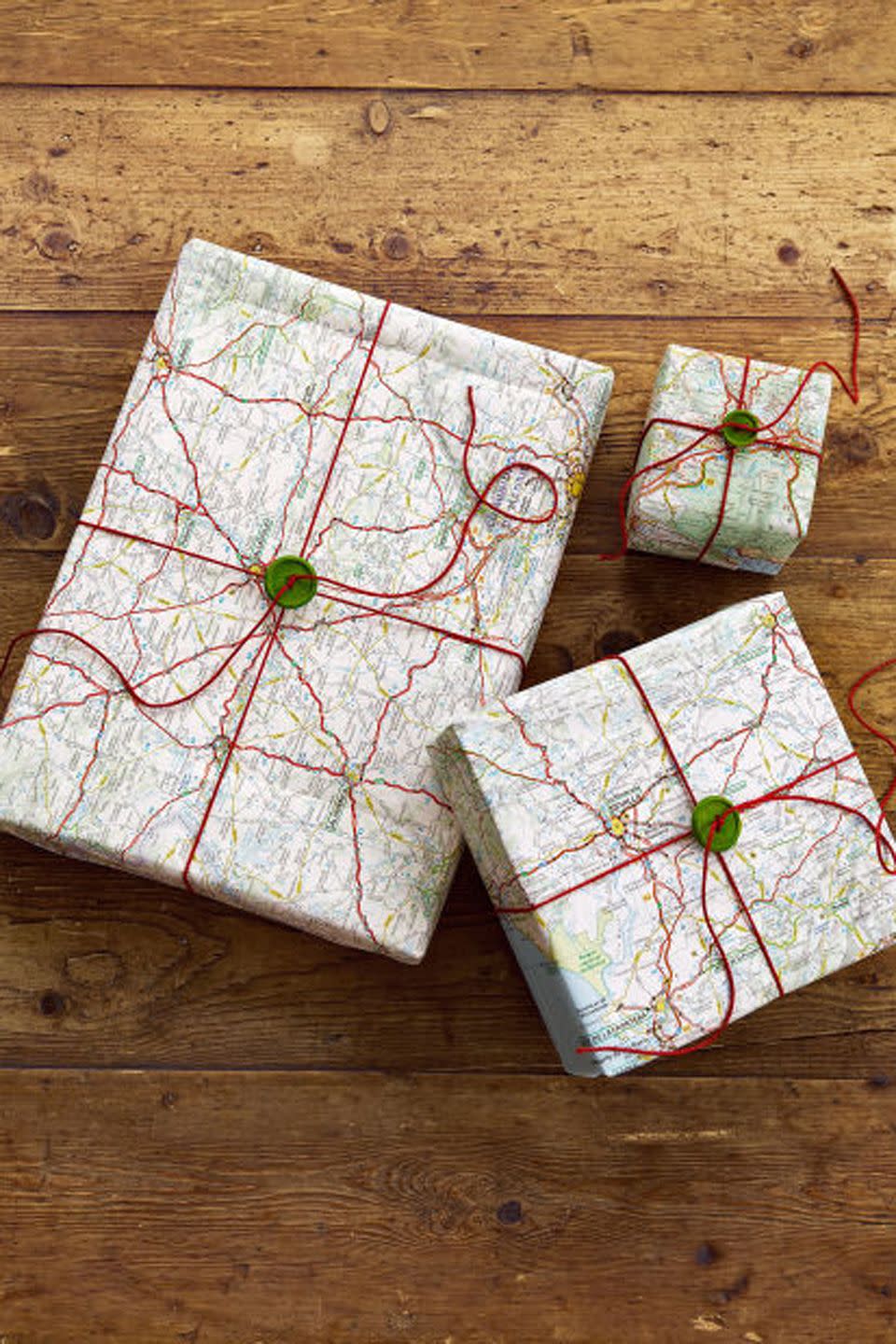 Road-Map Christmas Gift Wrap