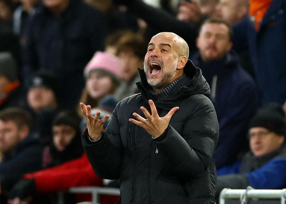 Back on track: Pep Guardiola's side had gone four games without a win (Action Images via Reuters)