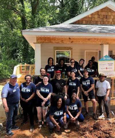 <p>Alston and Bird</p> Alston & Bird team members volunteer with Habitat for Humanity.