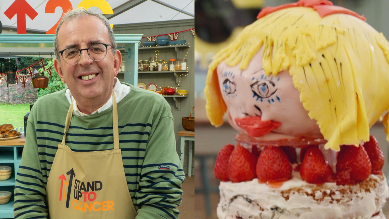 Rev Richard Coles paid homage to his friend Grayson Perry on the Celebrity Bake Off. (Channel 4)