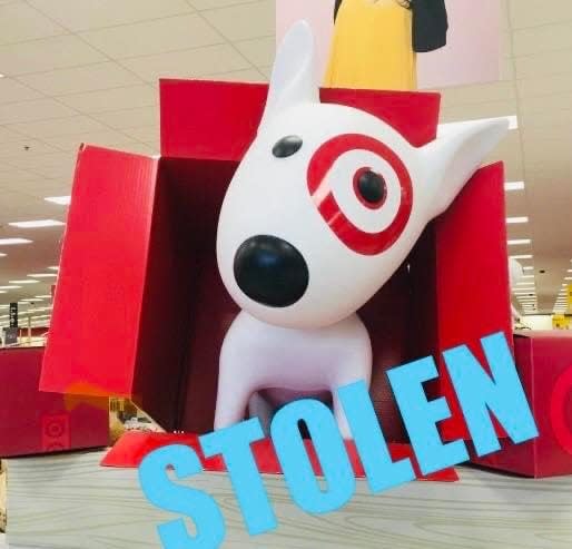 Middletown police say the Bullseye Target dog was stolen from the store on Lincoln Highway. They are looking for two women caught on surveillance camera to talk to you about the incident.