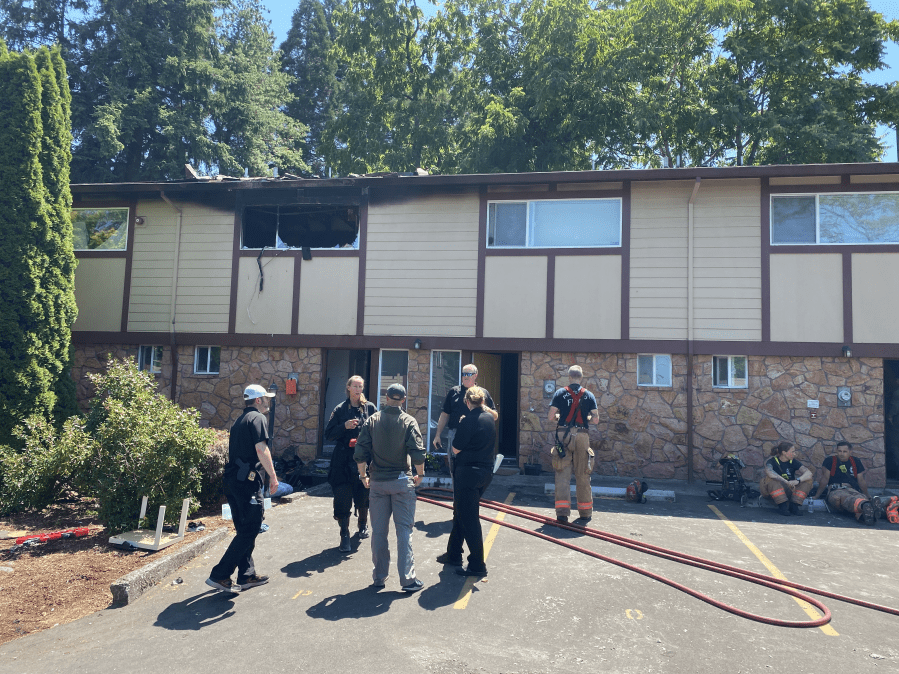 Shots fired and a fire at a home in the Cully Neighborhood led to one arrest Friday. July 19, 2024 (courtesy Portland Police Bureau).