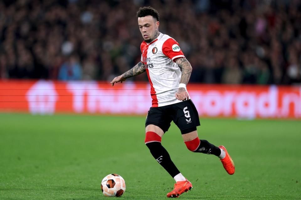 Sidelined: Feyenoord left-back Quilindschy Hartman will miss Euro 2-2024 through injury (Getty Images)