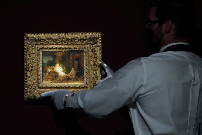 Sotheby's to auction Rembrandt's "Abraham and the Angels" in New York