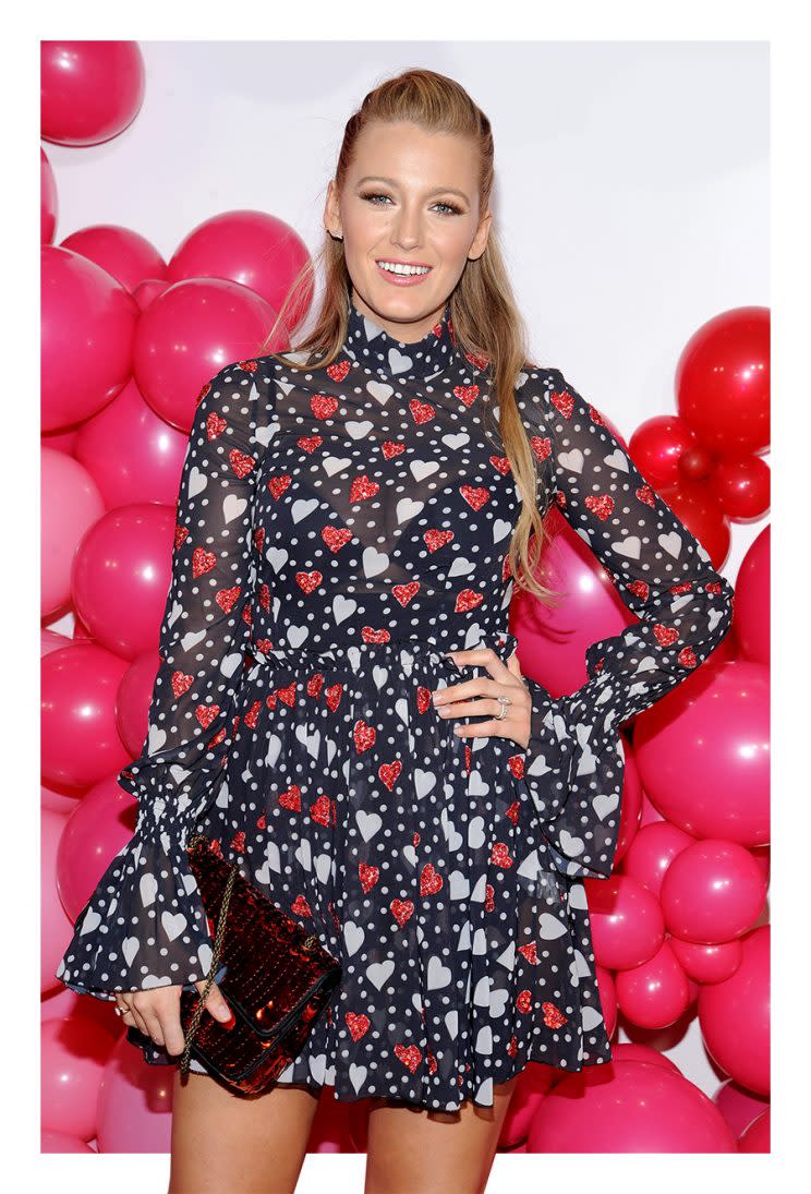 Blake Lively made Valentine's Day dressing look chic. (Photo by Matthew Eisman/Getty Images for L'Oreal)