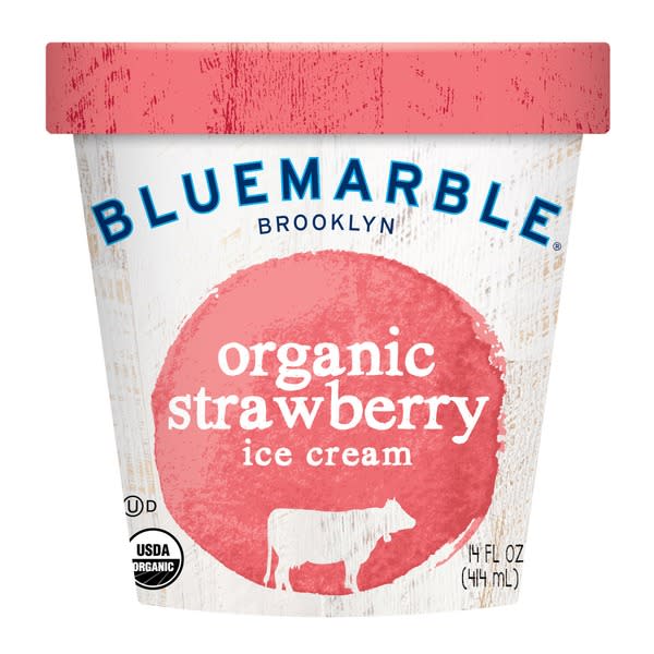 7) Blue Marble Organic Strawberry Ice Cream