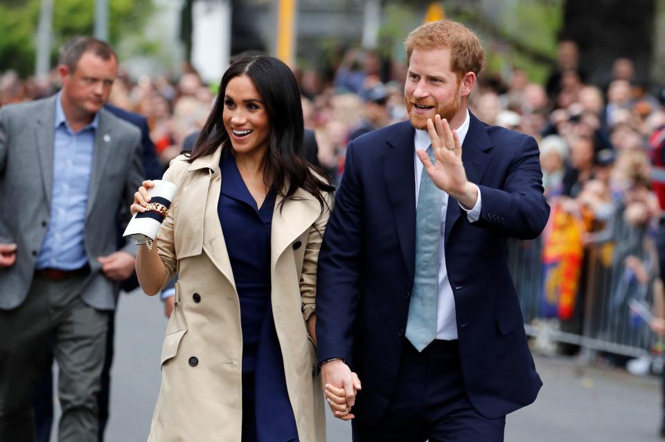 <p><a rel="nofollow noopener" href="https://www.townandcountrymag.com/society/tradition/g13072889/prince-harry-meghan-markle-photos/" target="_blank" data-ylk="slk:Prince Harry and Meghan Markle;elm:context_link;itc:0;sec:content-canvas" class="link ">Prince Harry and Meghan Markle</a> just wrapped up <a rel="nofollow noopener" href="https://www.townandcountrymag.com/society/tradition/a10309303/royal-tour-planning-process/" target="_blank" data-ylk="slk:their whirlwind royal tour,;elm:context_link;itc:0;sec:content-canvas" class="link ">their whirlwind royal tour,</a> which brought them to Australia, New Zealand, Fiji, and the Kingdom of Tonga. The Duke and Duchess of Sussex, who just announced that <a rel="nofollow noopener" href="https://www.townandcountrymag.com/society/tradition/a23773992/meghan-markle-pregnant-first-royal-baby-prince-harry/" target="_blank" data-ylk="slk:they're expecting their first child;elm:context_link;itc:0;sec:content-canvas" class="link ">they're expecting their first child</a>, had a jam-packed schedule throughout the tour. From visiting koalas at a zoo in Sydney to meeting lifeguards on the beach in Melbourne, we're rounding up the most memorable photos from their royal tour here: </p>