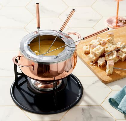 Upgrade your date nights at home with this luxury fondue set