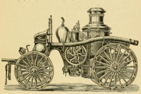 After the great fire of 1859, the New Bedford Fire Department began to replace its hand-pump engines to a steam-pump version.