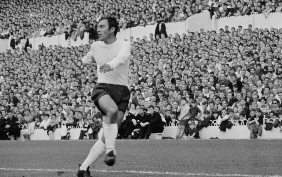 Greaves in full flow during his playing career - Hulton Archive