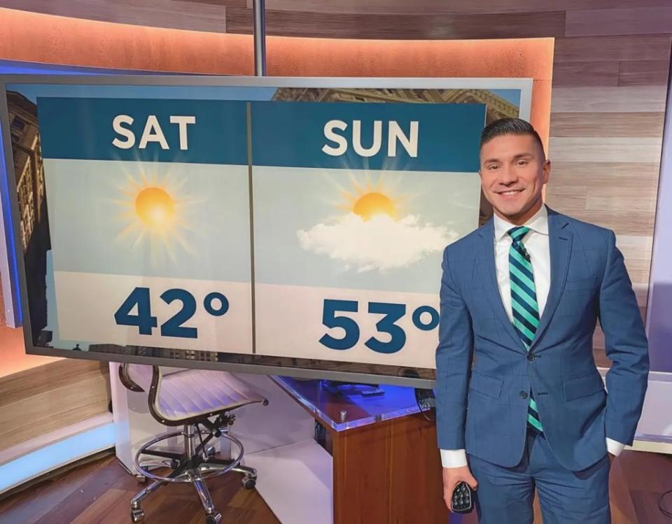 The Emmy-nominated weatherman for Spectrum News NY1 was fired in 2022 after his boss was sent nude photos of him. erickadameontv/Instagram