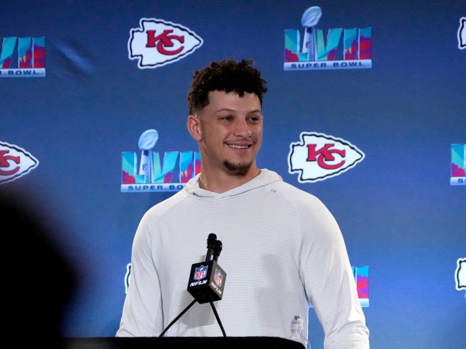 Kansas City Chiefs quarterback Patrick Mahomes is relaxed ahead of his third Super Bowl (USA Today Sports)